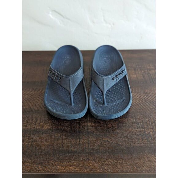 Crocs Navy Blue Slide Flip Flop Style Sandals - Size 7M / 9W - Picture 3 of 8